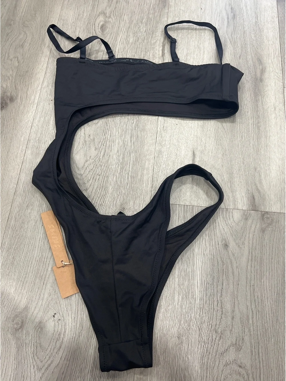 Skims signature swim strapless monokini